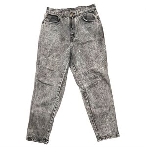 Chic Size 14 Petite Faded Grey Hi Rise Vintage Jeans Tapered Fit